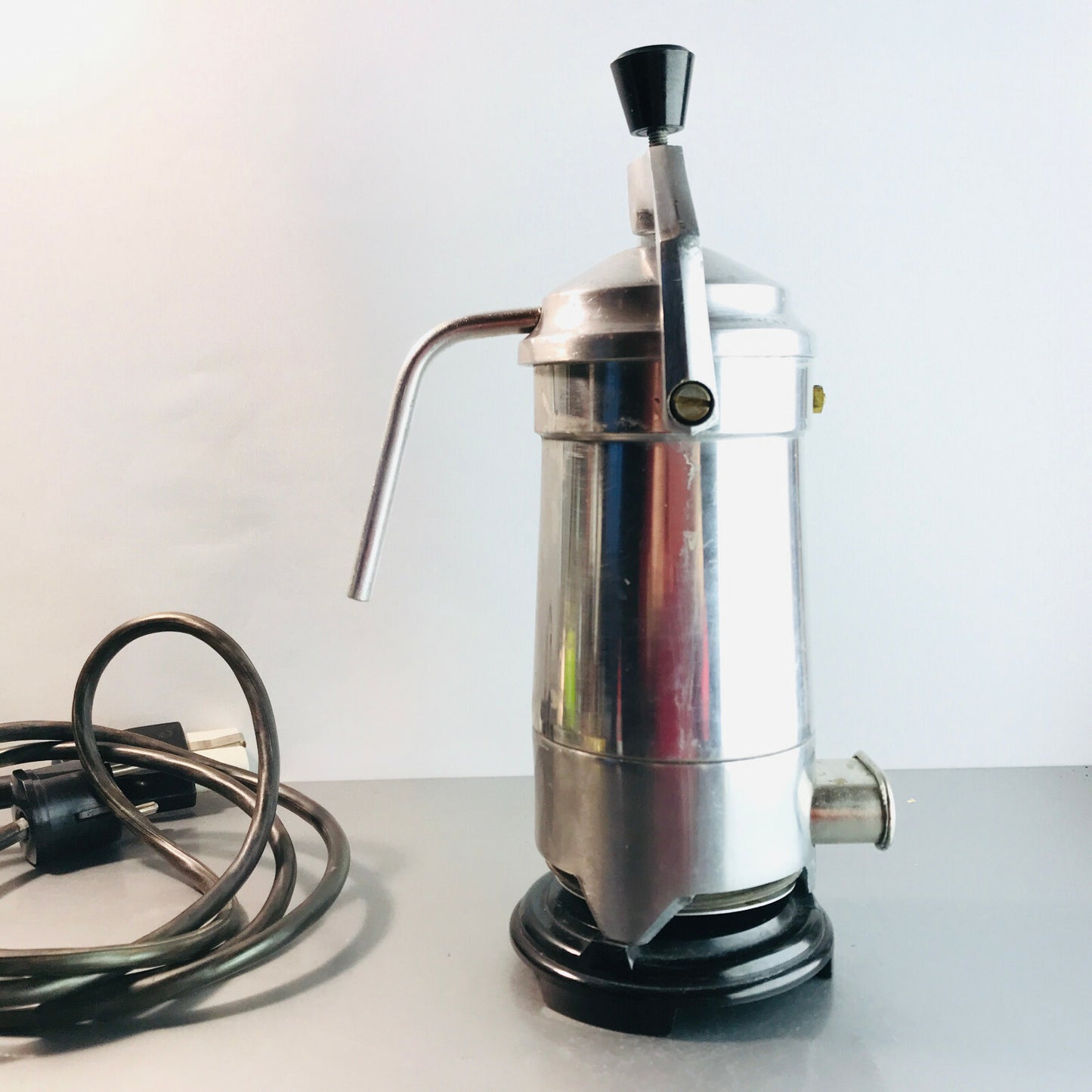 Espressomaschine UNGARN Espressokocher 27,5 Kaffeemaschine Alu 50er 60er