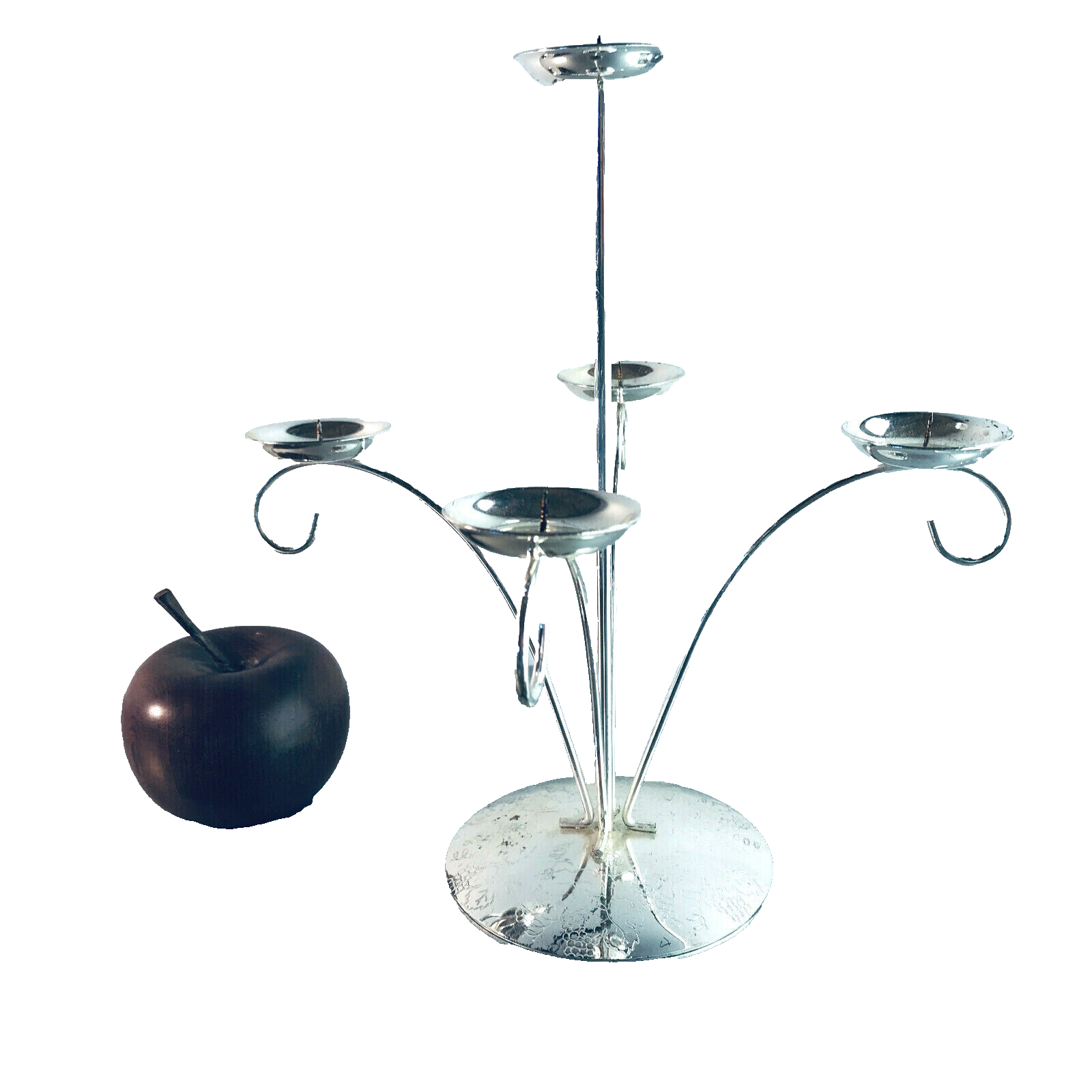 REICHARDT Kerzenhalter 70er 60er VINTAGE versilbert ca 26 cm Kerzenständer