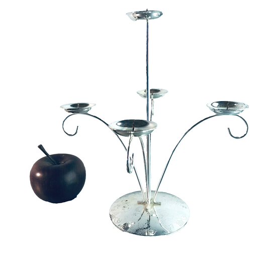 REICHARDT Kerzenhalter 70er 60er VINTAGE versilbert ca 26 cm Kerzenständer