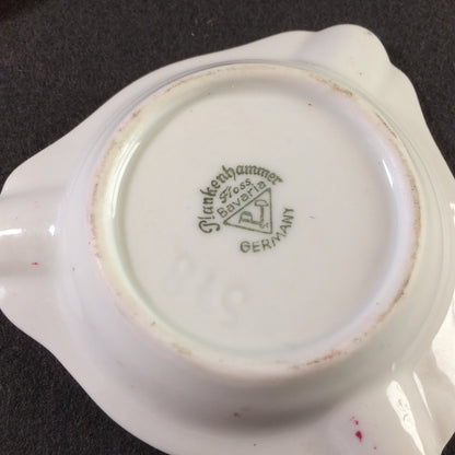 VINTAGE Ascher Porzellan 50er 60er L 18,3 cm  MID CENTURY Aschenbecher