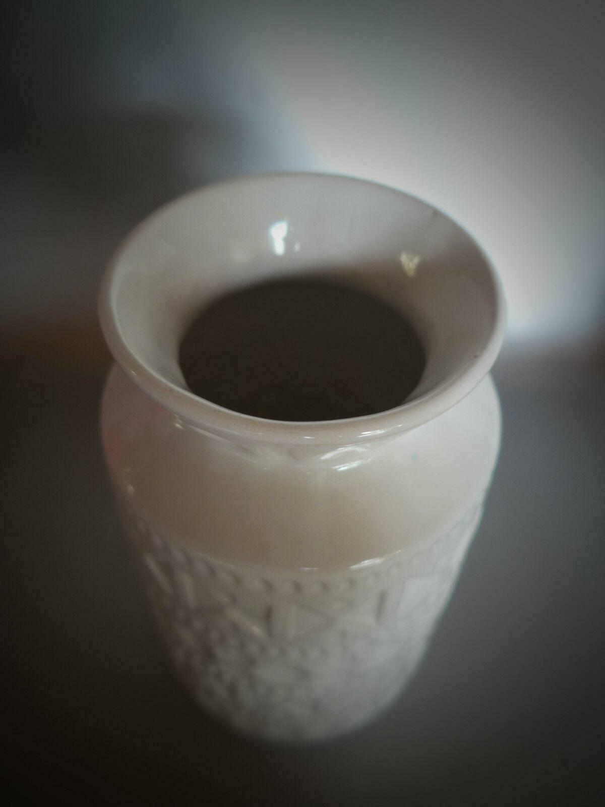 BAY Vase Nr. 603 / 14 BODO MANS weiß H 14,3 cm 60er WGP Pottery Dekoration