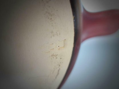 Keramik SAUCIERE Pfännchen Stieltopf mit Marke D 13,5 cm