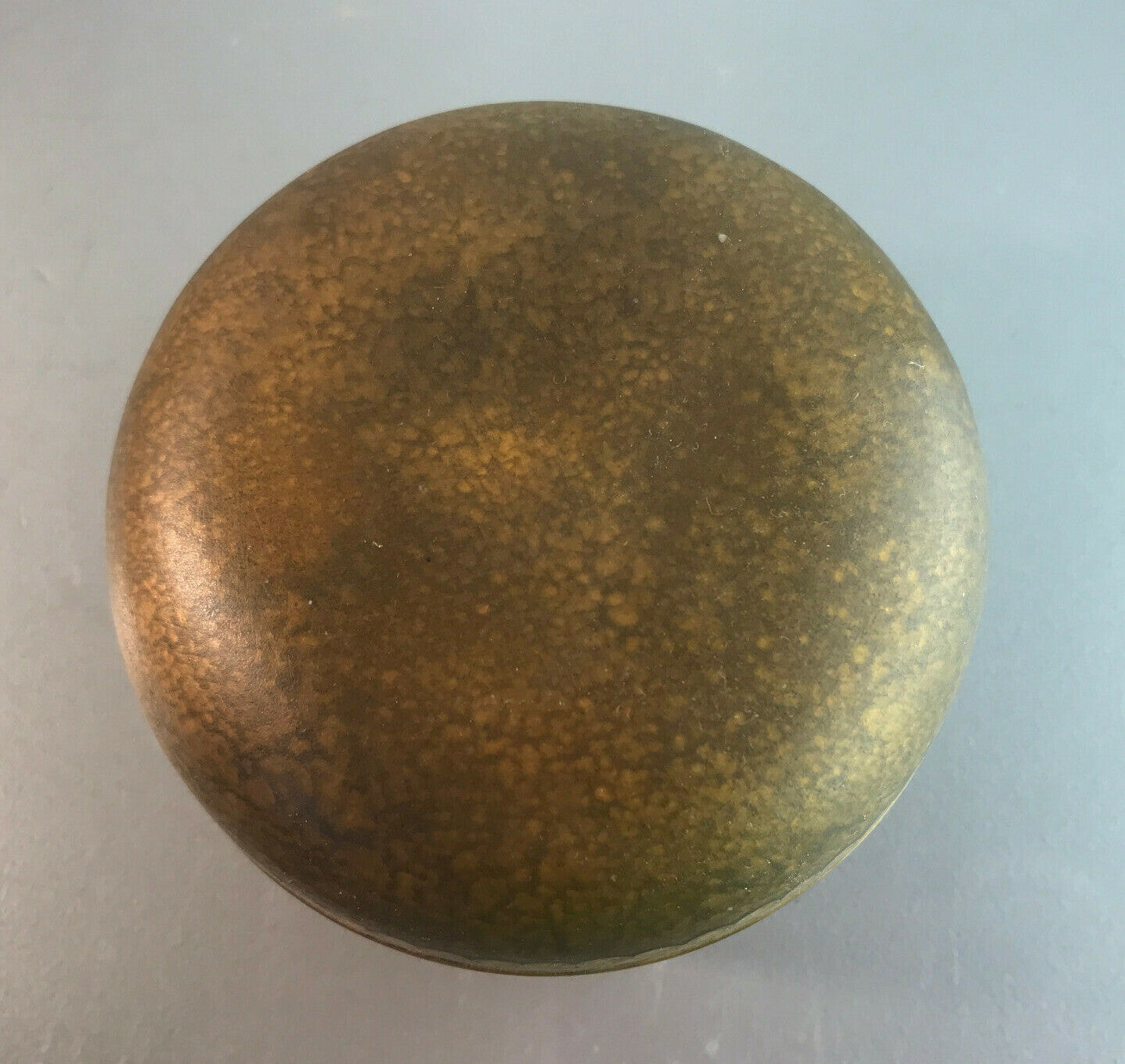 Käthe RUCKENBROD Deckeldose Dose Emaille 50er 60er Stegemaille Email 