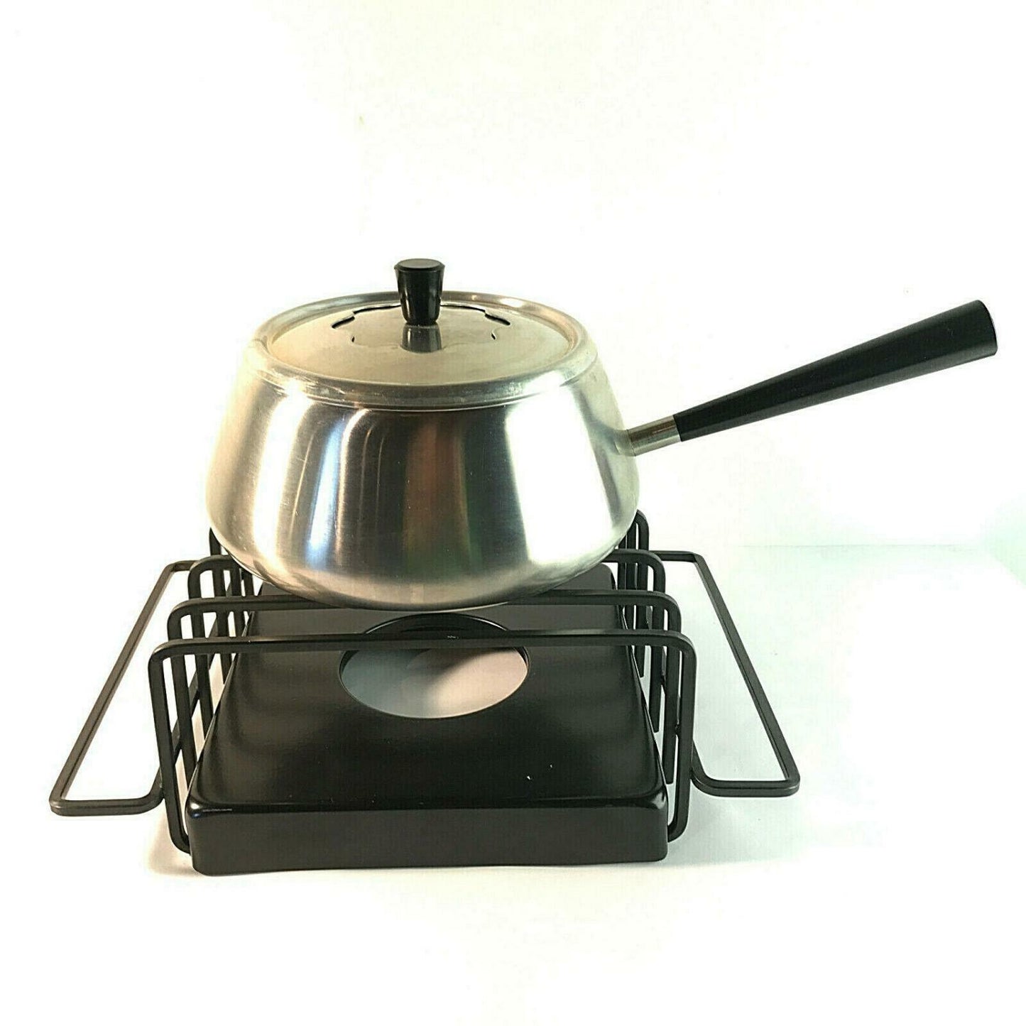 SPRING Swiss Fondue Topf Fonduetopf Stövchen Rechaud Edelstahl