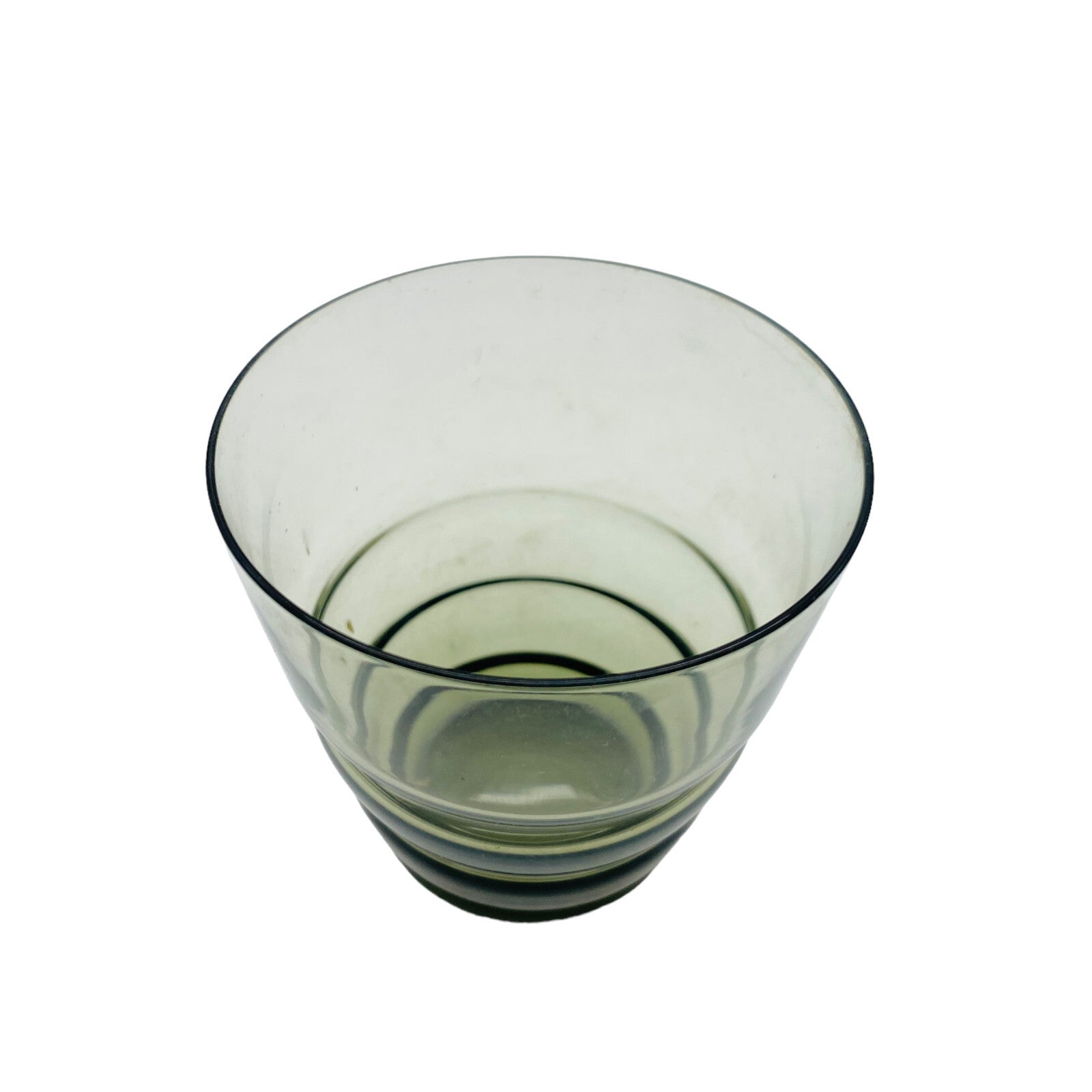 Rauchglas Wasserglas Glas 8,2 cm Vintage Trinkglas MID CENTURY 70er