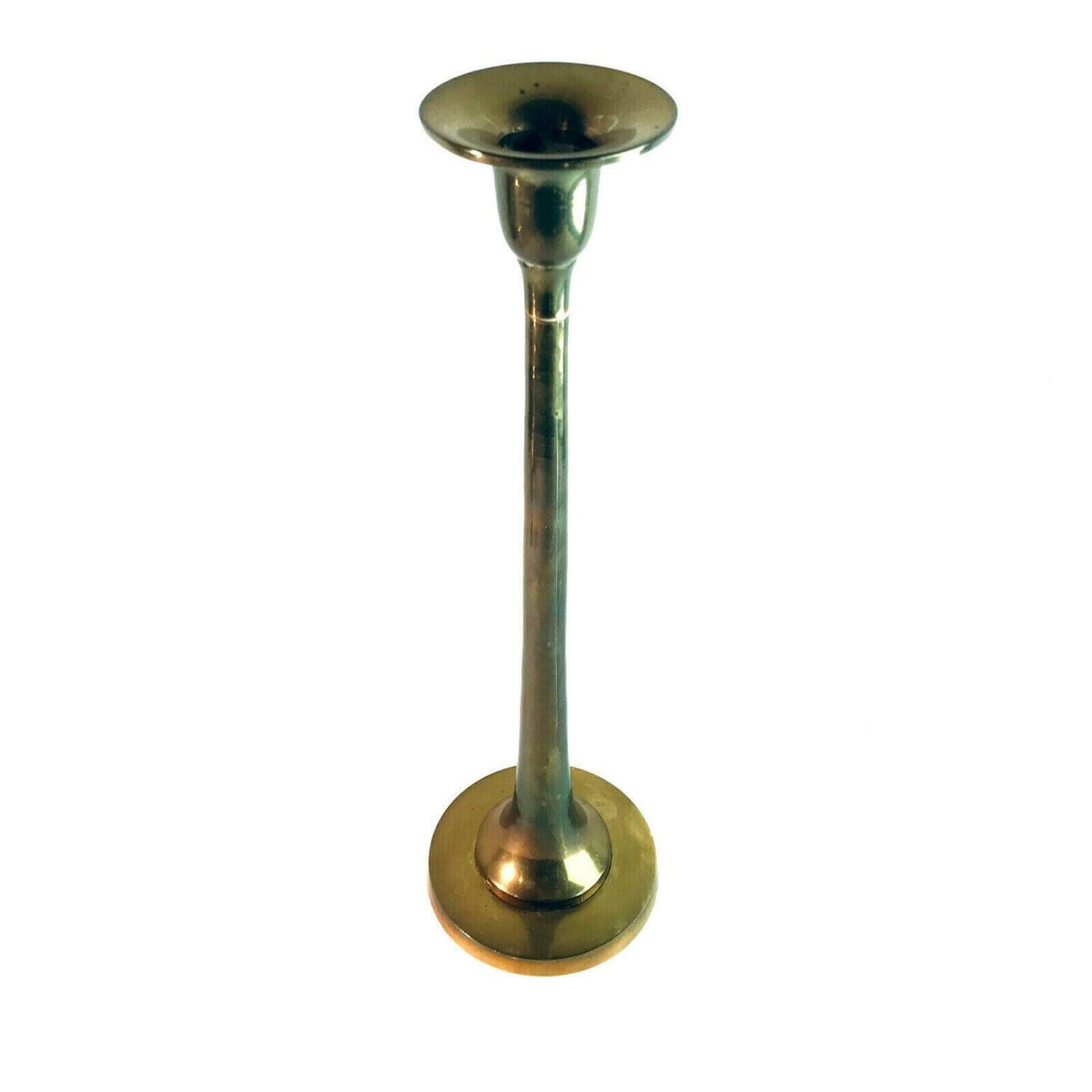 MESSING Kerzenhalter Kerzenständer 30,5 cm Haushaltskerzen 50er 60er