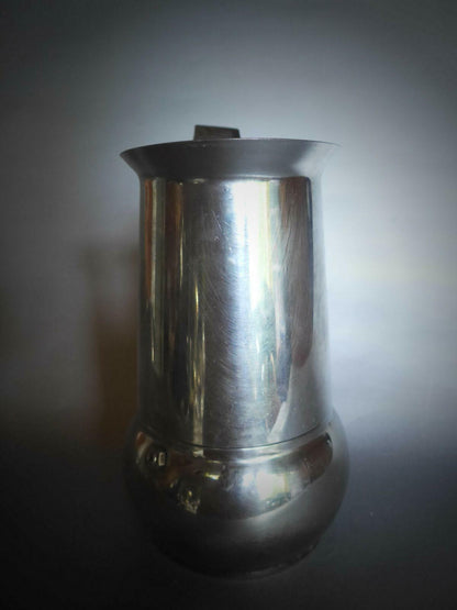 ACC INOX Espressokocher Espressomaschine Edelstahl roter Griff