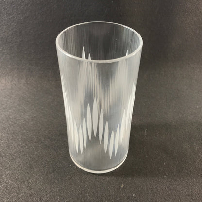 Gerhard SCHECHINGER Vase Glas Martelé Schliff 12,5 cm 80er 70er