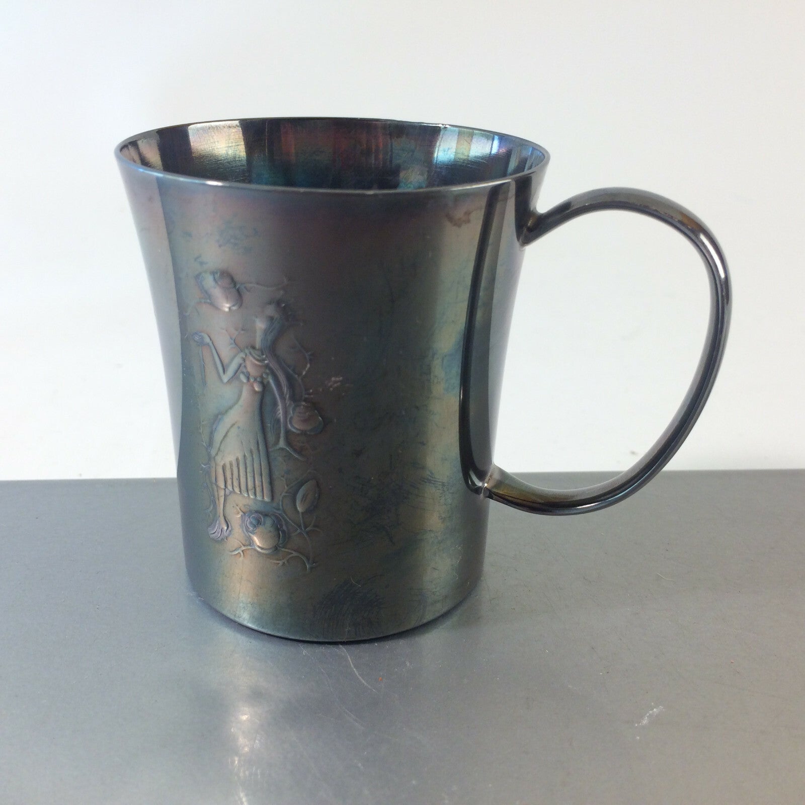 WMF  Taufbecher versilbert 50er 60er 6,8 cm Tauftasse Tasse Dornröschen