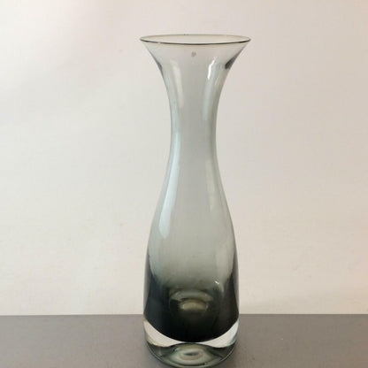 Rauchglas Vase 24,8 cm 50er 60er MID CENTURY Glas