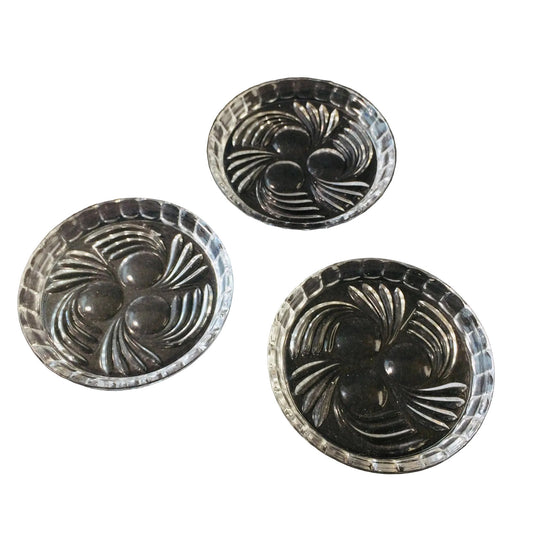 Untersetzer Glas  3er Set 8,4 cm Dekoration Teller Trinkgläser Tropfenschutz