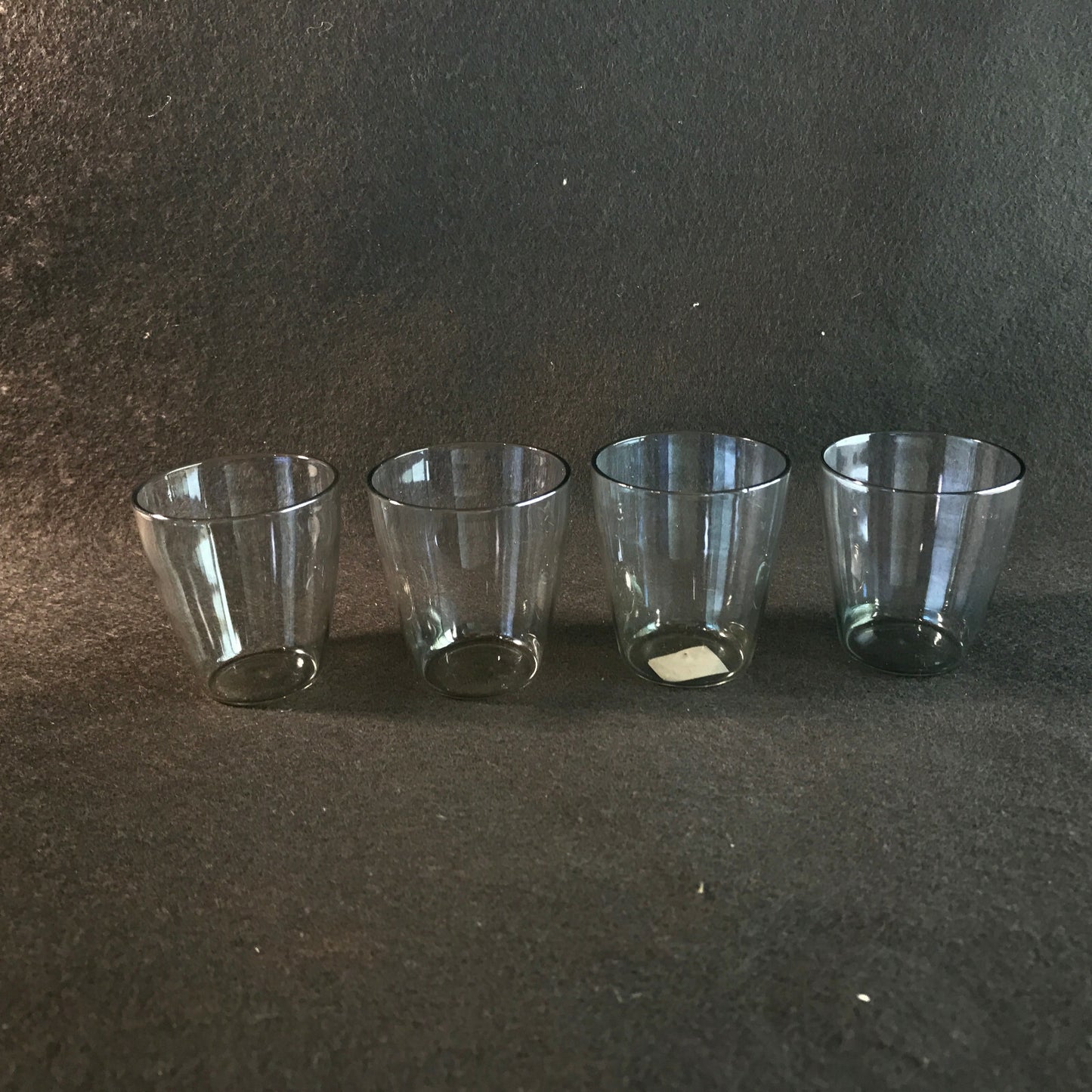 Vintage Schnapsgläser 50er 60er irisierend MID CENTURY Glas 5 cm
