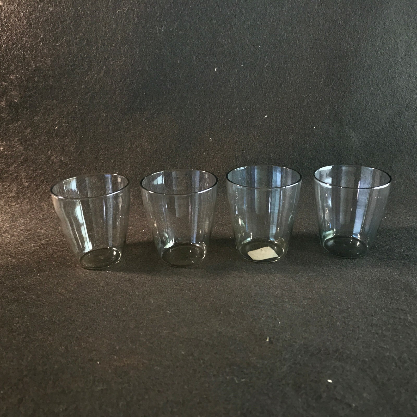 Vintage Schnapsgläser 50er 60er irisierend MID CENTURY Glas 5 cm