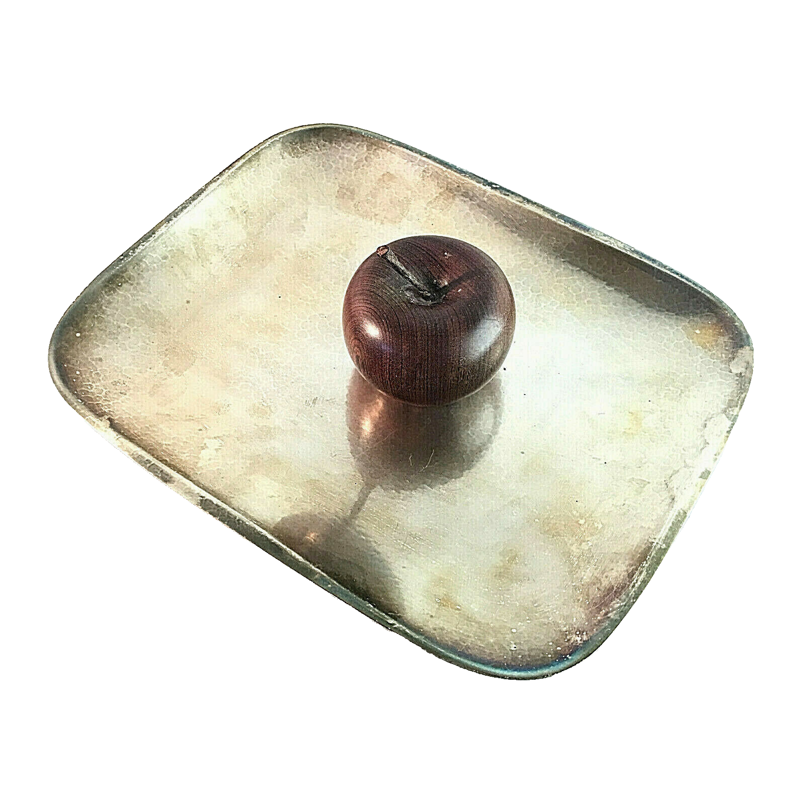 WMF Schale 20er Ablage Platte Hammerschlag D 32,5 cm versilbert Art Déco 