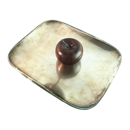 WMF Schale 20er Ablage Platte Hammerschlag D 32,5 cm versilbert Art Déco 