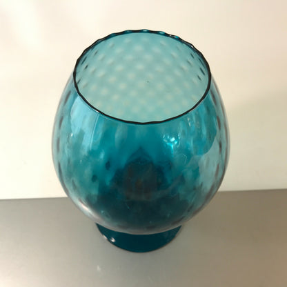Vintage Vase türkis 50er 60er 20,5 cm MID CENTURY Pokal 