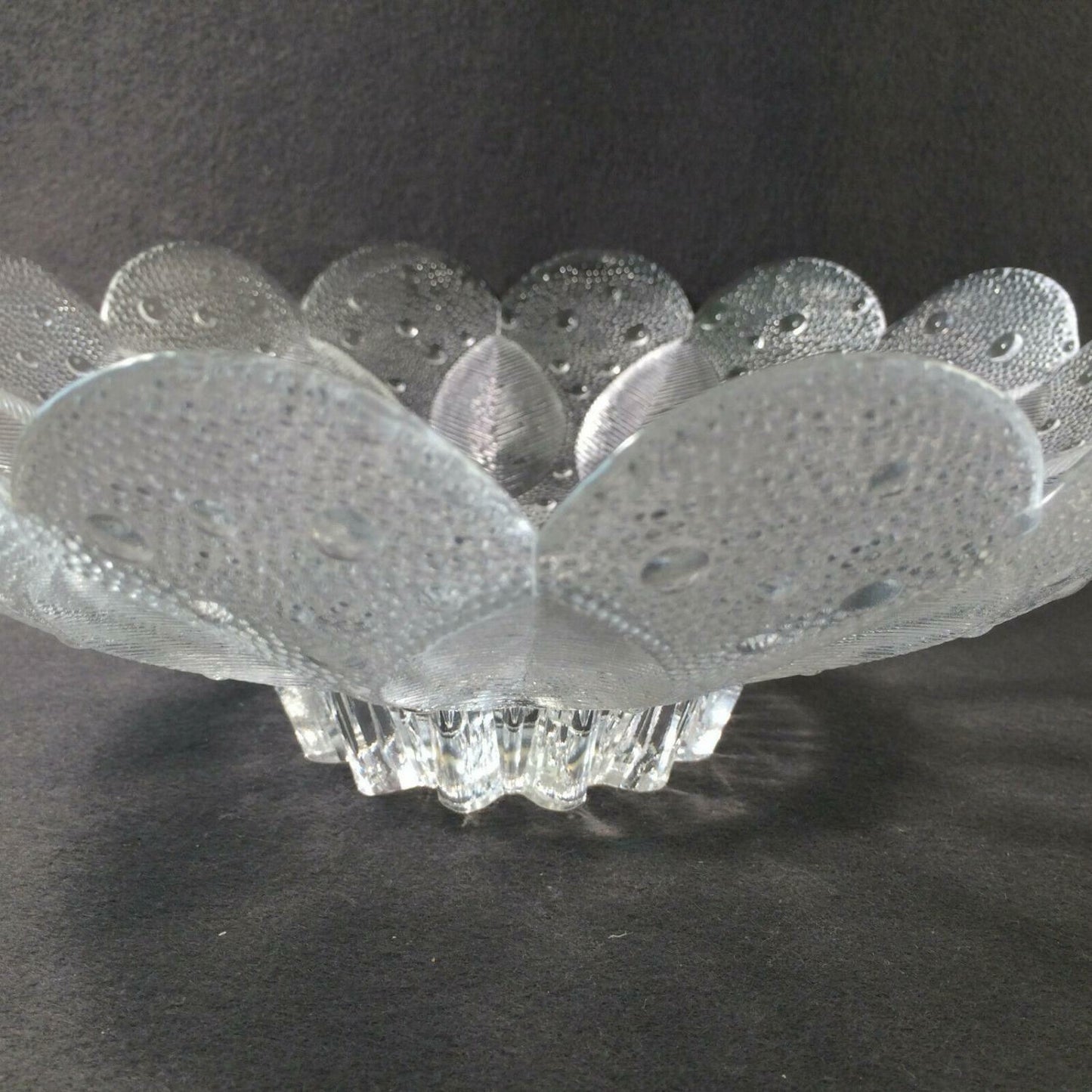Vintage Glas Schale 27 cm Entw. R. Koschnick  Schüssel 50er 60er MEDEA