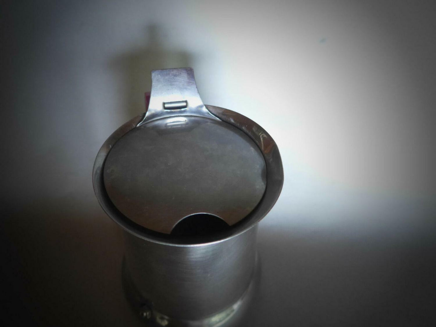 ACC INOX Espressokocher Espressomaschine Edelstahl roter Griff
