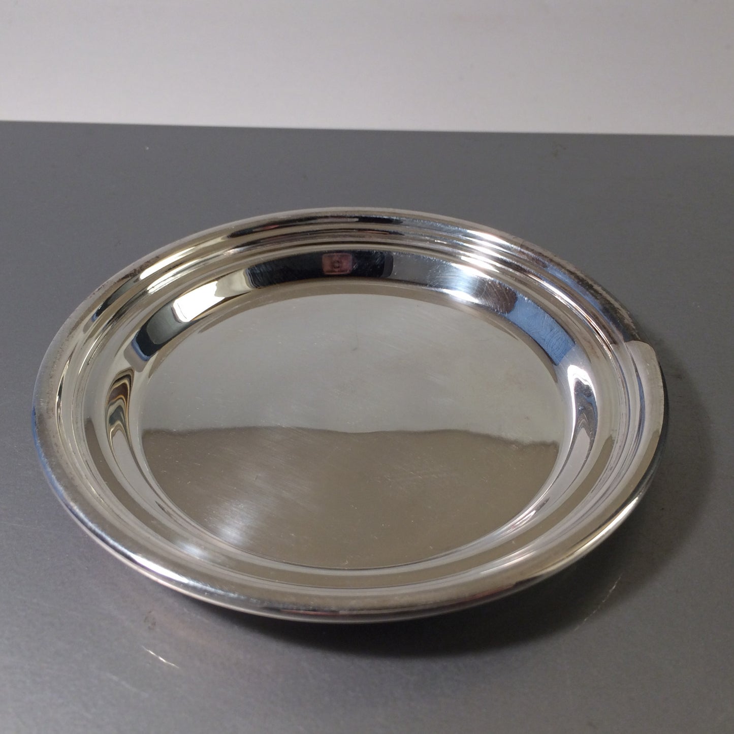 5 x EDZARD Gläserteller versilbert 11,3 cm Vintage Teller 60er MID CENTURY