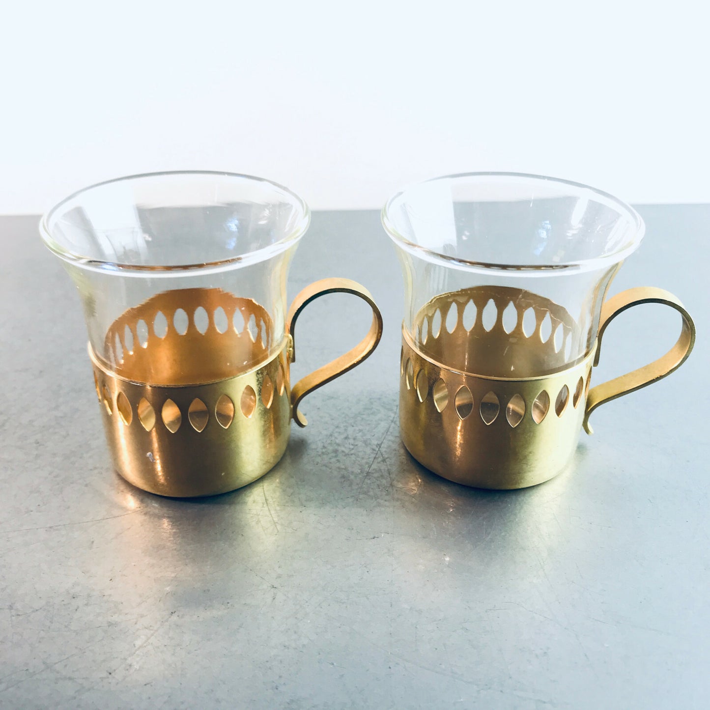 Espressotassen Tasse H 6 cm Espressobecher 2 er SET Gläser SCHOTT Mainz