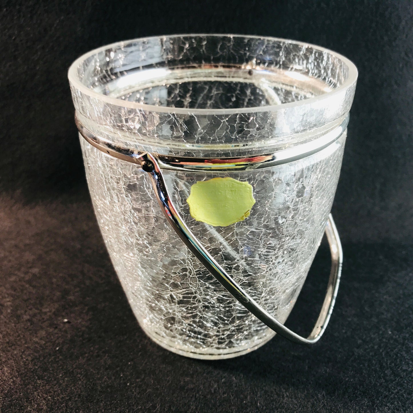 QUIST Eiswürfeleimer Eisglas 11,7 cm 50er 60er Craquelee Vintage Eiseimer