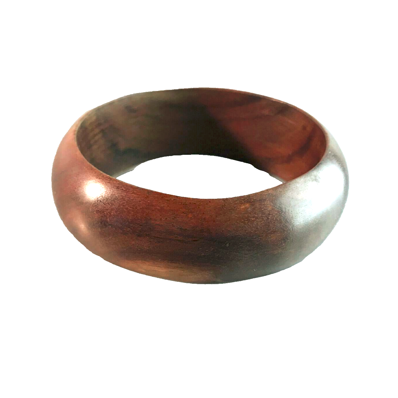 Vintage Armreif Armkette 50er 60er Holz innen D 6,6 cm 