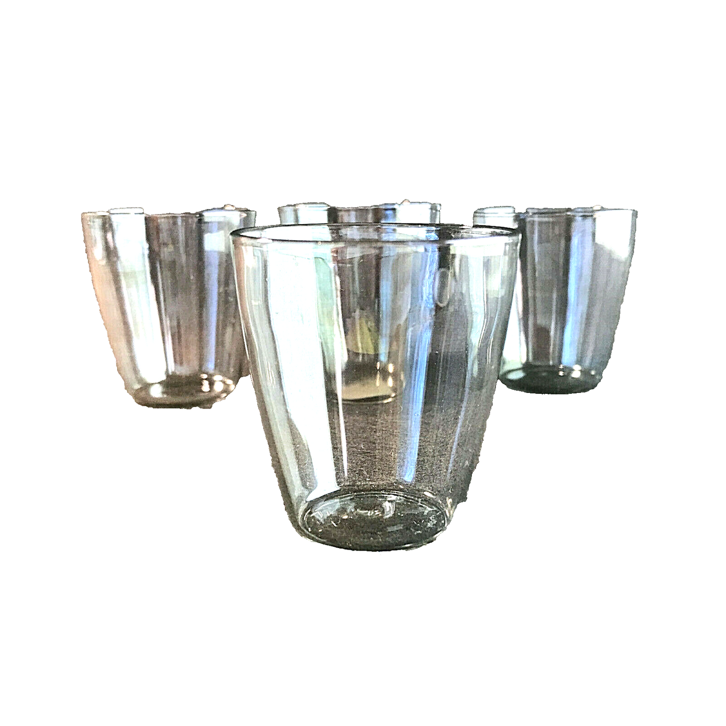 Vintage Schnapsgläser 50er 60er irisierend MID CENTURY Glas 5 cm