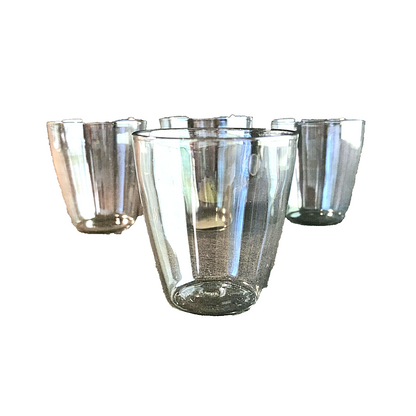 Vintage Schnapsgläser 50er 60er irisierend MID CENTURY Glas 5 cm