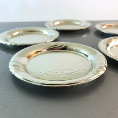 SONNAU Untersetzer 50er 60er Vintage 11  cm Alu Unterteller Teller Set