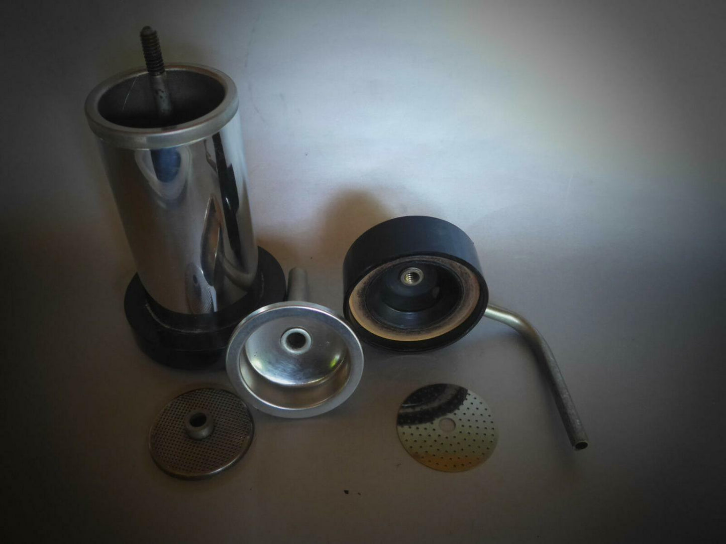 Velox Ferrara PATENT Espressokocher schwarz elektr. 2 Tassen 70er Italy
