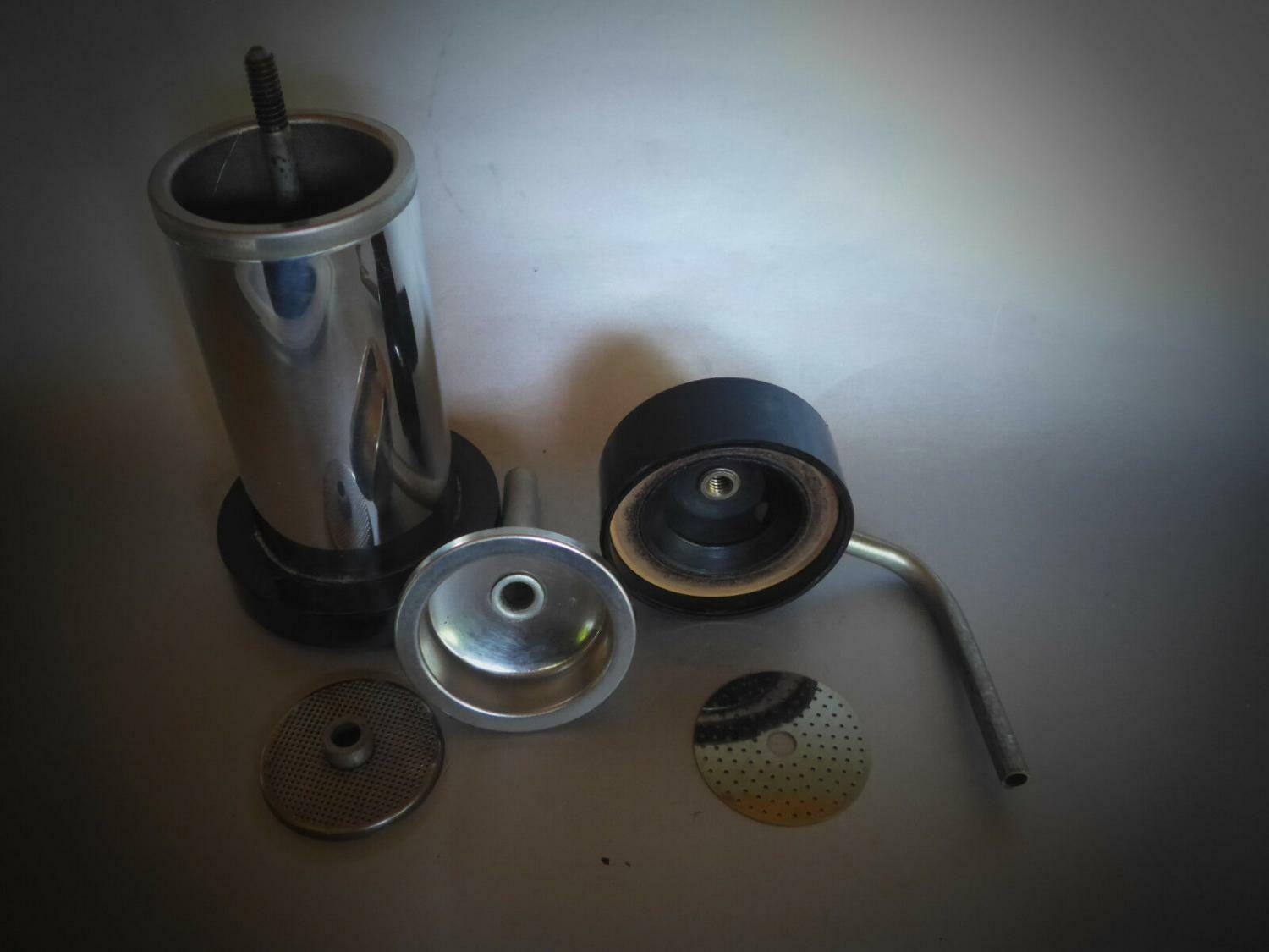 Velox Ferrara PATENT Espressokocher schwarz elektr. 2 Tassen 70er Italy