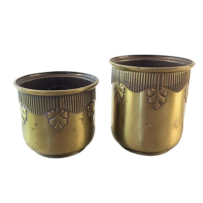 WMF Art Déco Becher 30er 40er 50er VINTAGE Messing 7 cm Straußenmarke