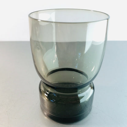 Rauchglas Wasserglas Glas 10,6 cm Vintage Trinkglas MID CENTURY 70er