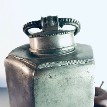 Schraubkanne Zinn Dose 24 cm Schraubverschluss achteckig 1842