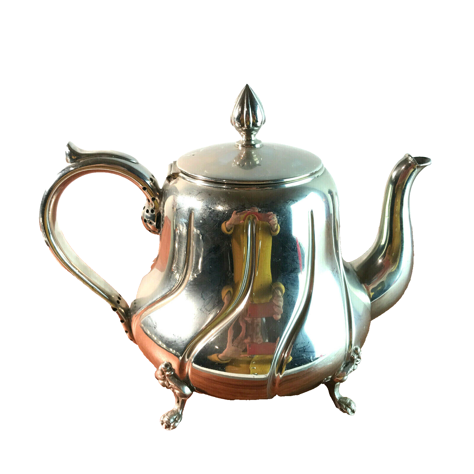 Kanne Milchkännchen Kännchen Silber farben Art Déco 20er 15,5 cm