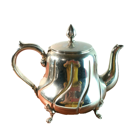 Kanne Milchkännchen Kännchen Silber farben Art Déco 20er 15,5 cm