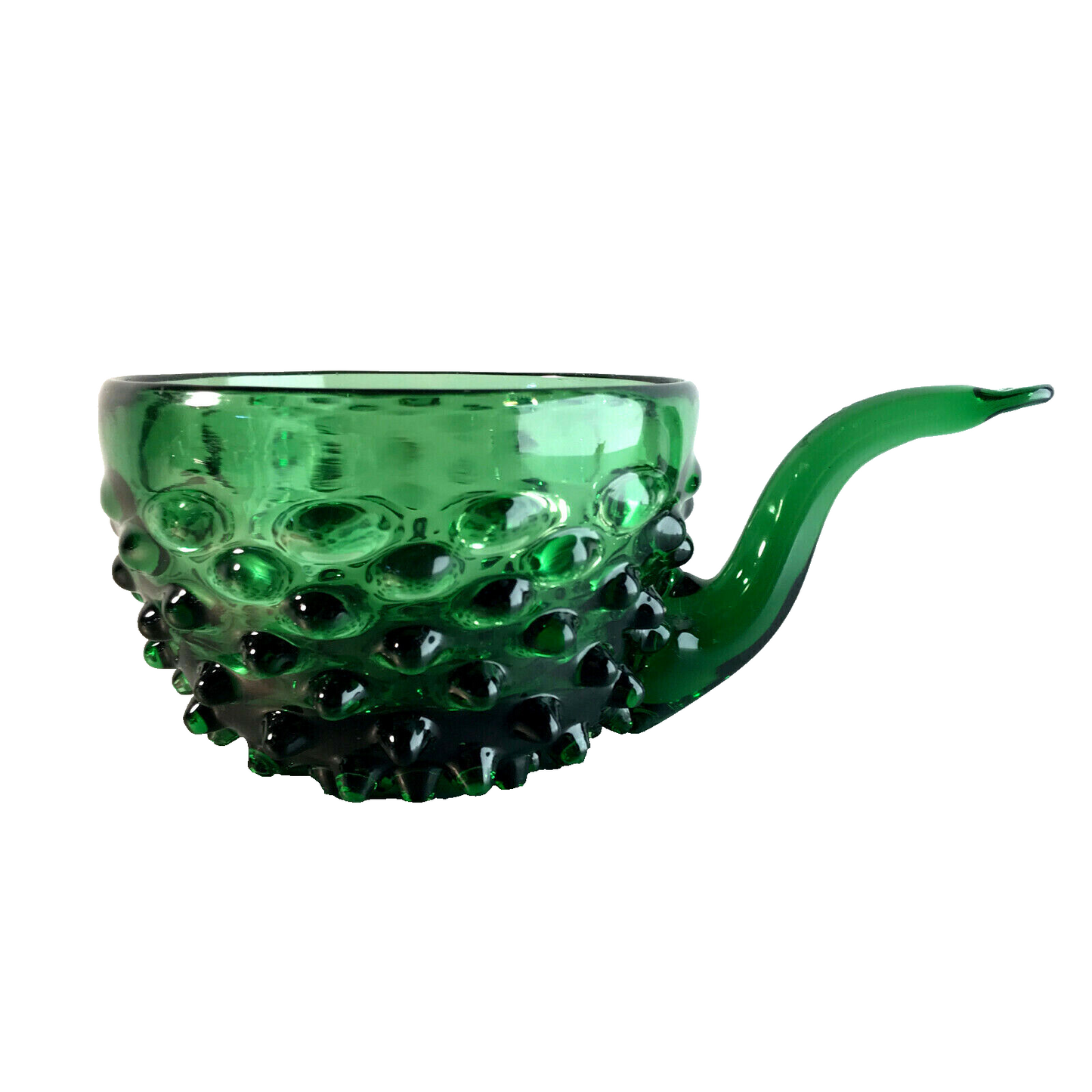 Schale Schüssel 12,5 cm Schälchen Vintage Glas 50er 60er grün ITALY Empol