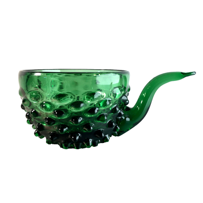 Schale Schüssel 12,5 cm Schälchen Vintage Glas 50er 60er grün ITALY Empol