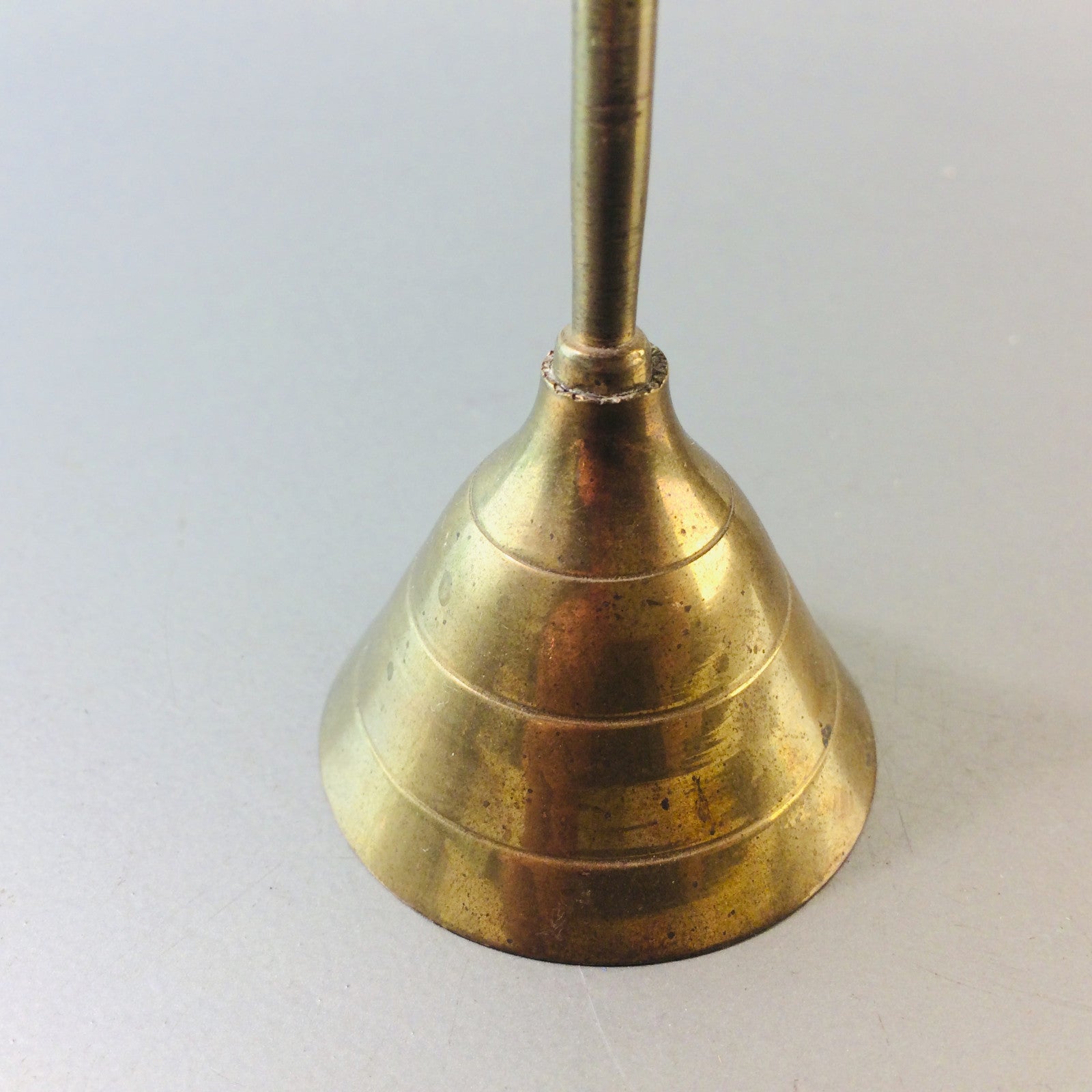 Messing Tischglocke Vintage H 13 cm 50er 60er MID CENTURY Glocke
