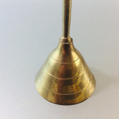 Messing Tischglocke Vintage H 13 cm 50er 60er MID CENTURY Glocke