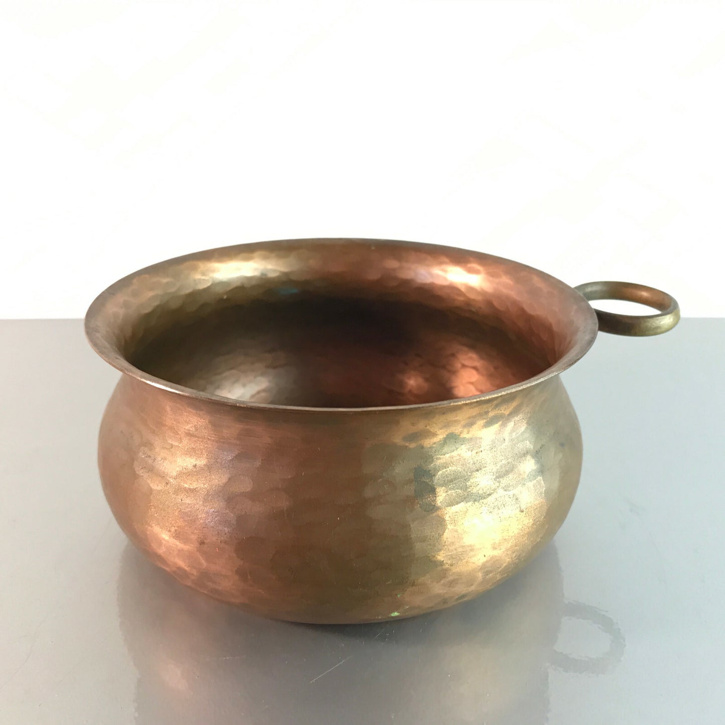 ZINT Flaschenhalter Kupfer Vintage 50er 60er MID CENTURY Schälchen