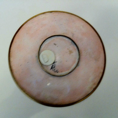 Käthe RUCKENBROD (sig.) Teller Matt Emaille 50er MID CENTURY Mattemaille