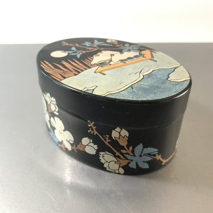 Tchibo Blechdose Dose aus Metall Blech  H 5,4 cm Japan Geisha