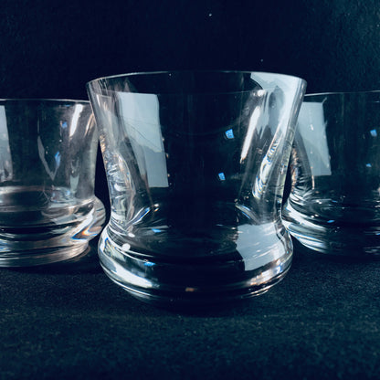 Gläser 2er Set Wassergläser Trinkgläser H 7,8 cm schwerer Fuß