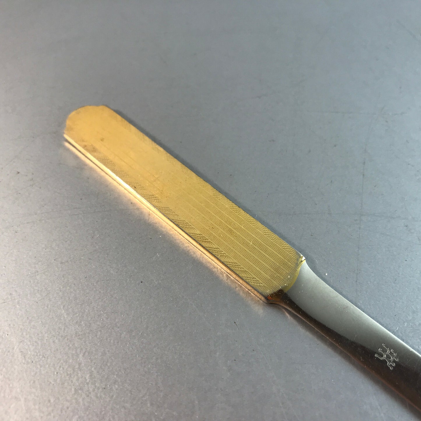 ZWILLING Vintage Brieföffner Edelstahl Gold 50er 60er MID CENTURY 20 cm