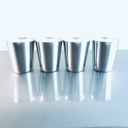 Vintage Becher Alu 50er 60er MID CENTURY 7 cm 4er Set