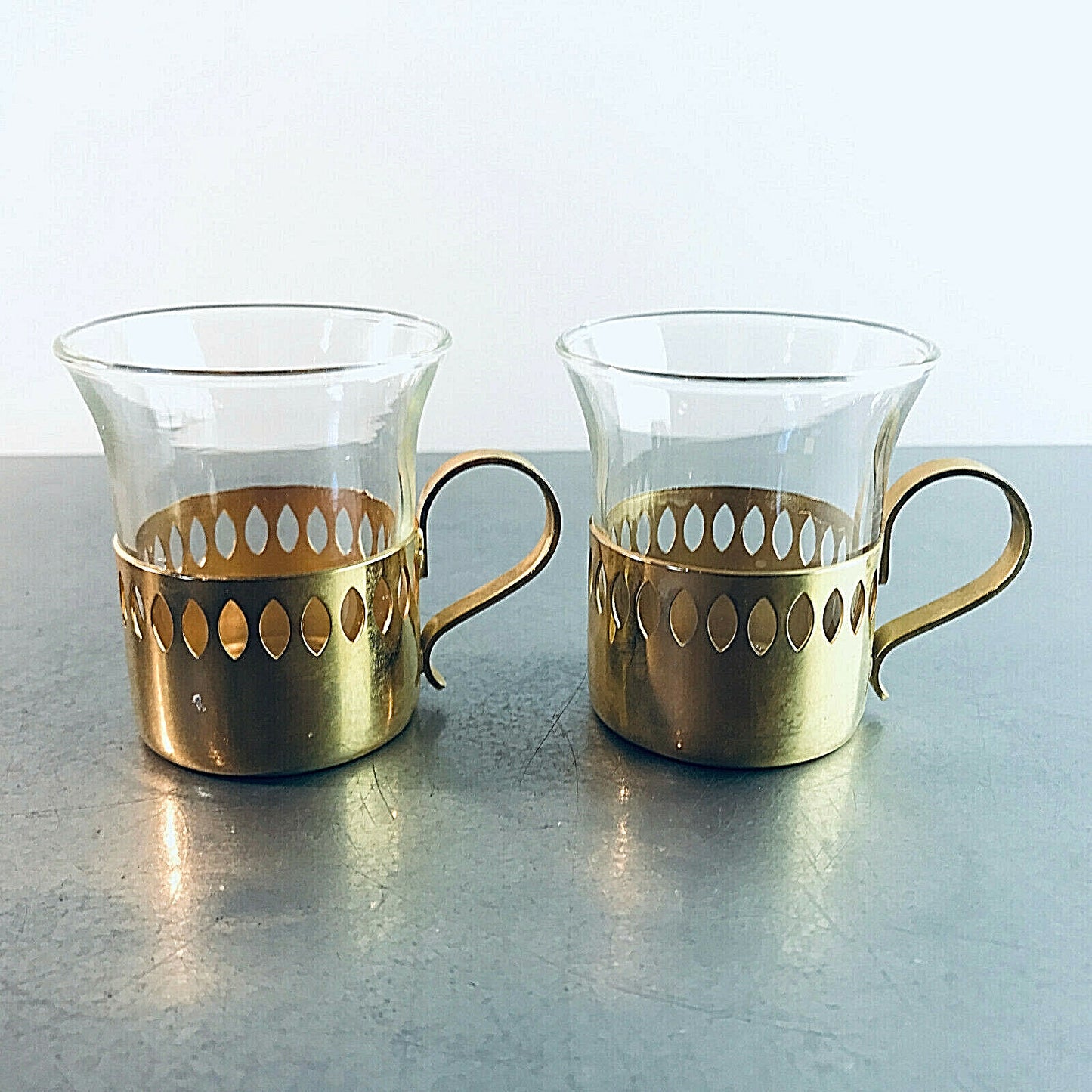 Espressotassen Tasse H 6 cm Espressobecher 2 er SET Gläser SCHOTT Mainz