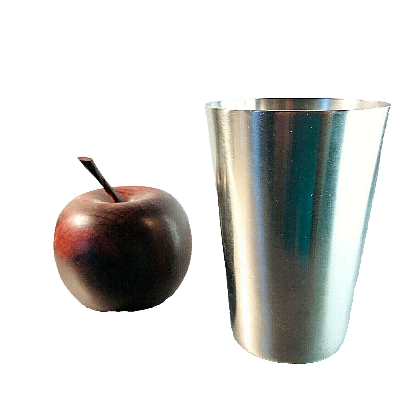 HKE Edelstahl Becher 10,6 cm Trinkbecher Zahnputzbecher
