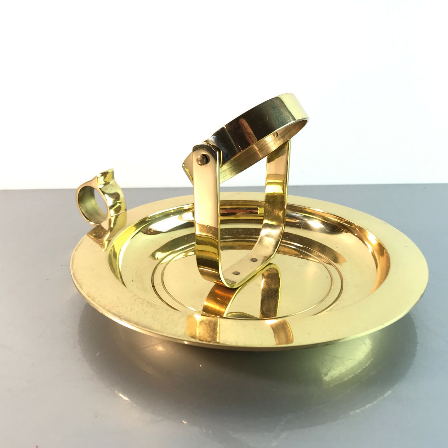 MID CENTURY Messing 50er 60er Kerzenhalter  Kerzenständer