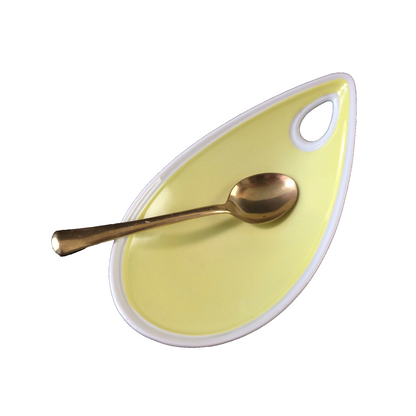 ALKA Porzellan Schale Schälchen 14,8 cm Messing 50er 60er MID CENTURY 